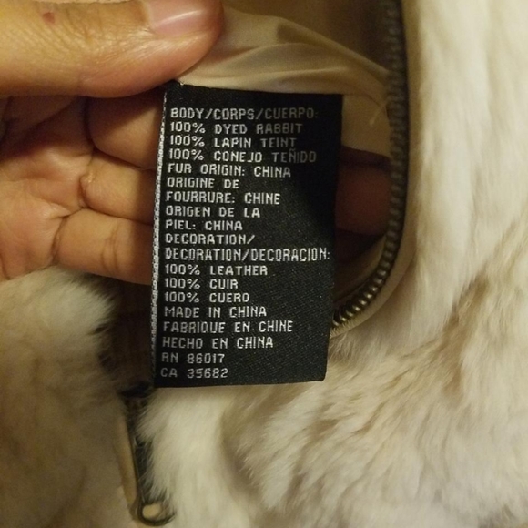 bebe fur/ leather jacket - Picture 4 of 4